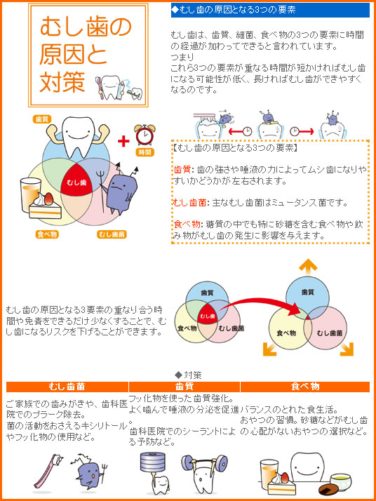 虫歯の原因と対策